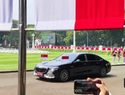 Prabowo Terima Kunjungan Kenegaraan PM Singapura Lawrence Wong di Istana Merdeka