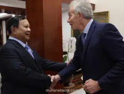 Prabowo Terima Tony Blair di Kertanegara, Bahas Perkembangan Global