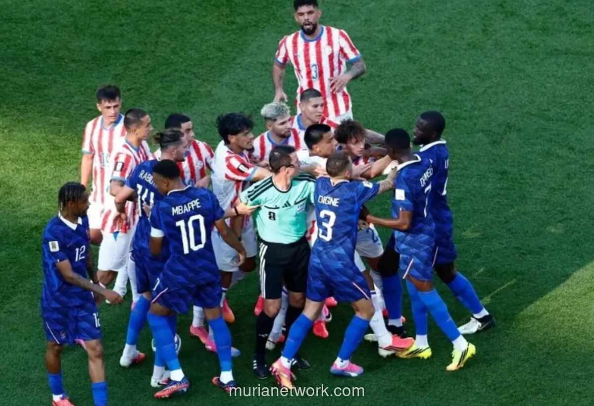 Prancis Kalahkan Paraguay 1-0, Micah Richards Kecam Provokasi Pemain Lawan