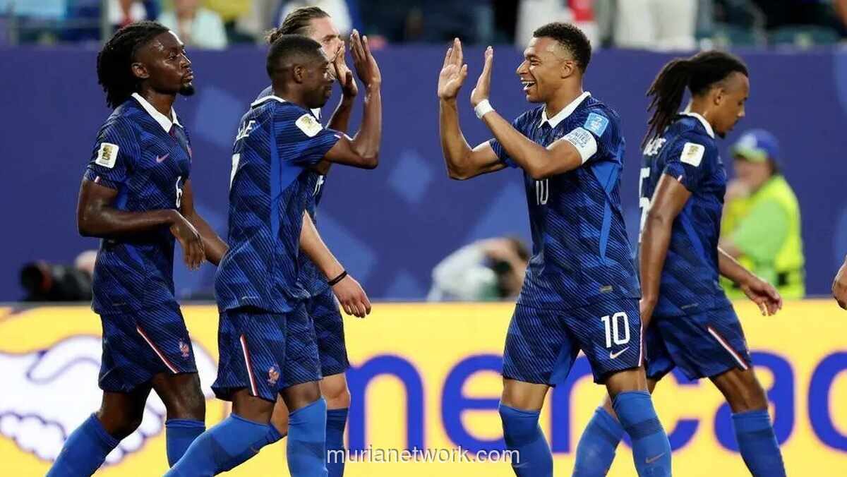 Prancis Lolos ke 16 Besar Piala Dunia 2026, Tantang Paraguay