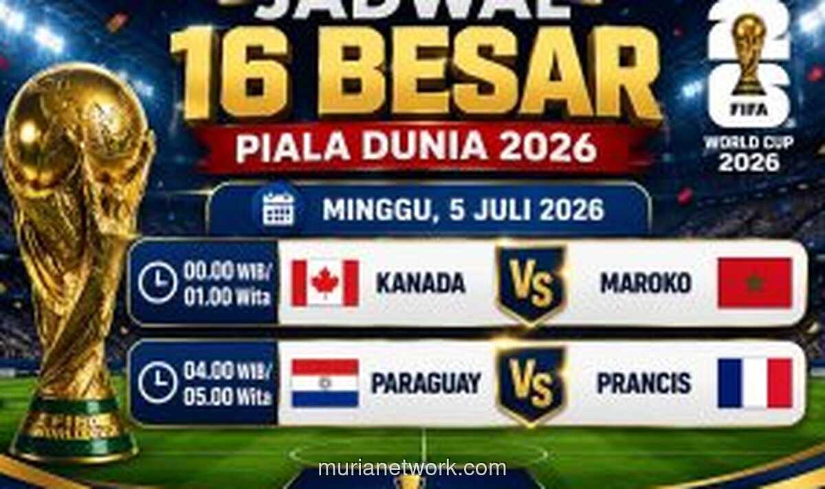 Duel Panas Kanada vs Maroko dan Paraguay vs Prancis Buka Babak 16 Besar Piala Dunia 2026