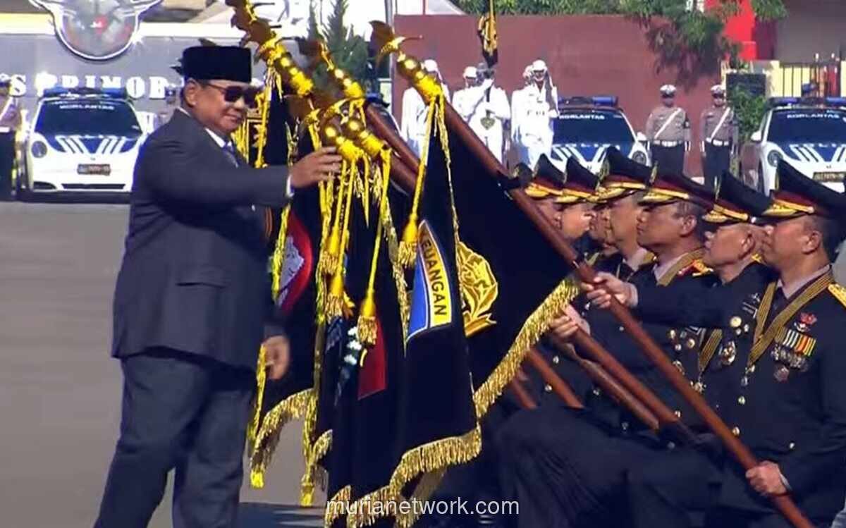 Prabowo Anugerahkan Tanda Kehormatan Nugraha Sakanti ke 11 Satker dan Polda