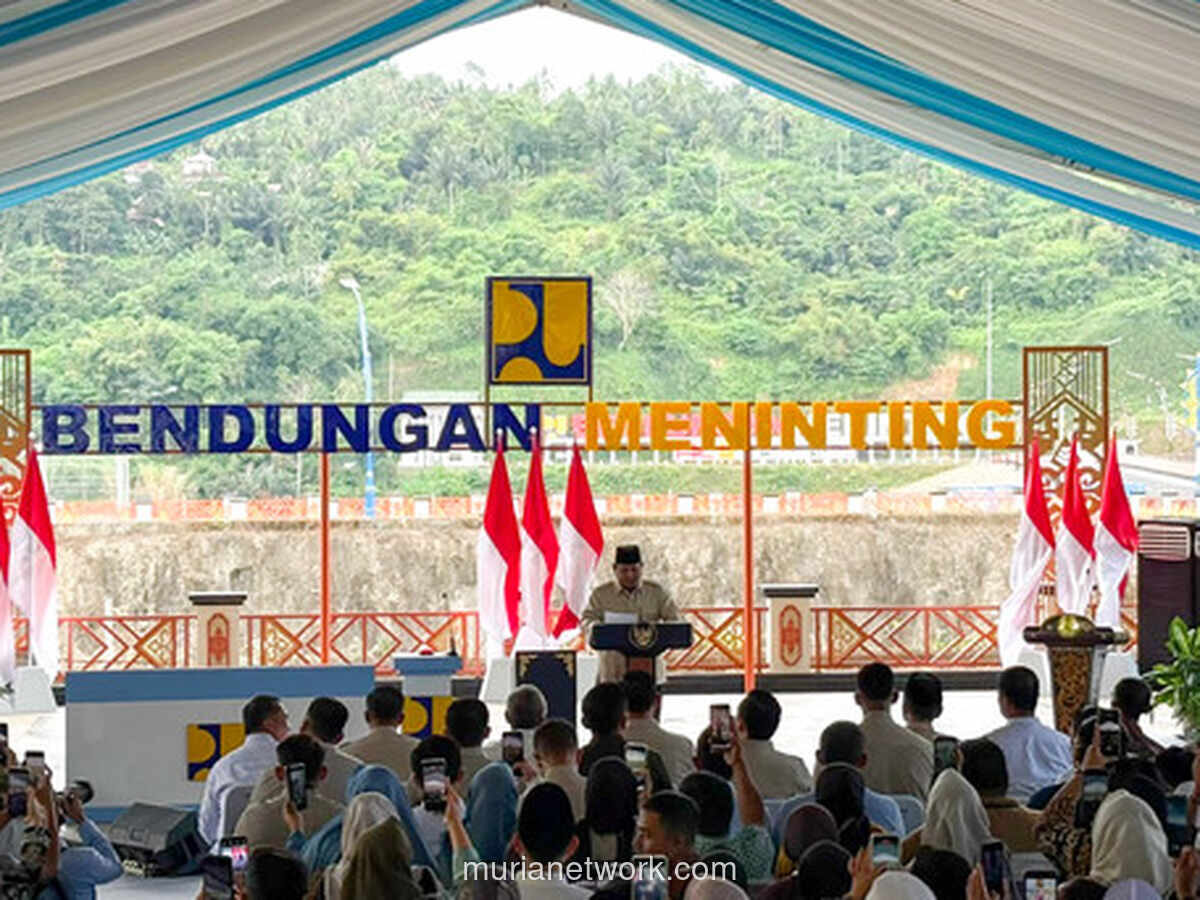 Prabowo Resmikan Lima Bendungan Senilai Rp 9,79 Triliun, Targetkan Bangun PLTS 100 GW