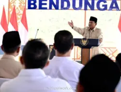 Presiden Prabowo Resmikan Lima Bendungan, Target Tambah Produksi Beras 1 Juta Ton per Tahun