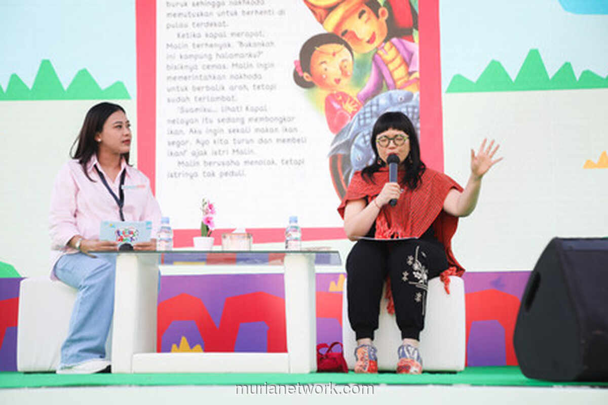 Mendongeng di Festival Hari Anak, Wamen Diktisaintek Ajak Anak Pahami Nilai Kehidupan