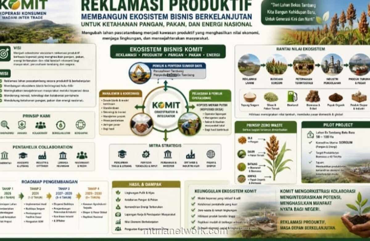 Koperasi Madani Tawarkan Konsep Reklamasi Produktif Ubah Lahan Tambang Jadi Kawasan Ekonomi