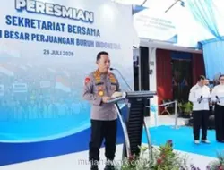 Kapolri Resmikan Sekretariat Bersama Koalisi Buruh, Sebut Momen Bersejarah