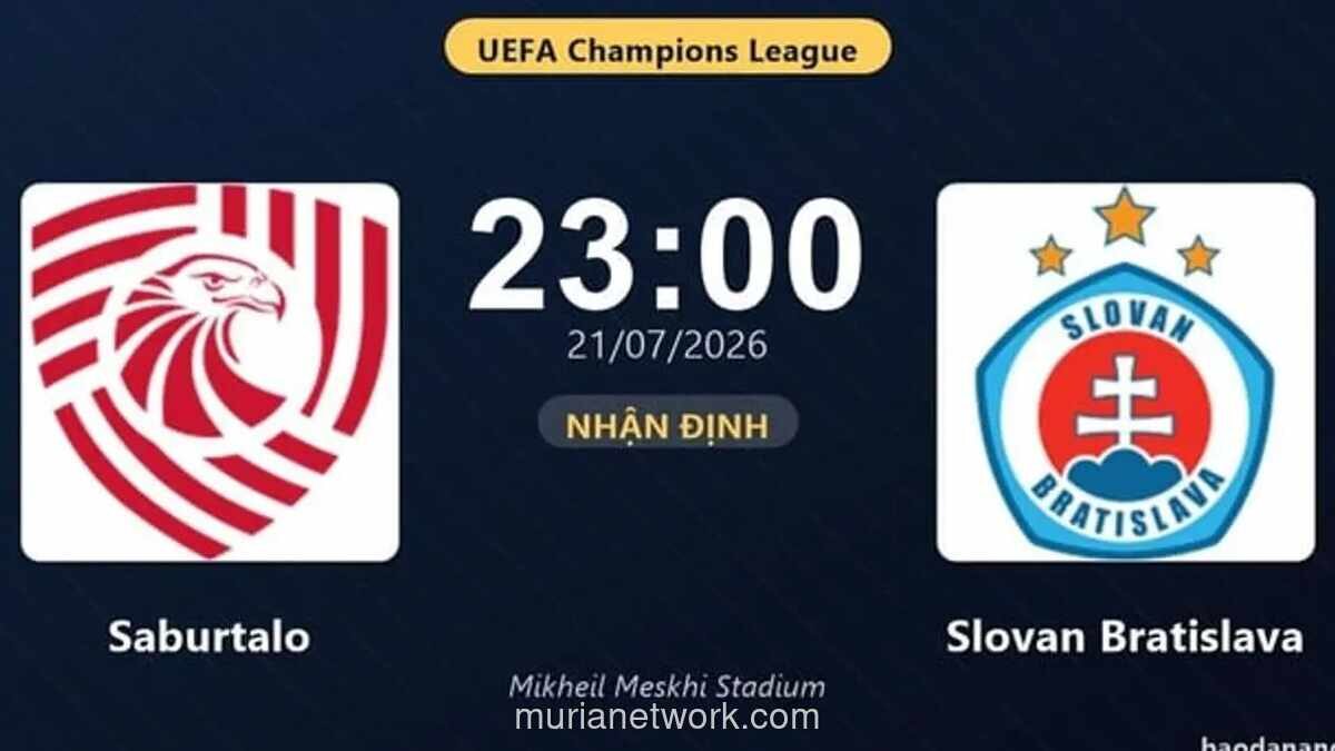 Saburtalo Tbilisi Jamu Slovan Bratislava di Leg Pertama Kualifikasi Liga Champions
