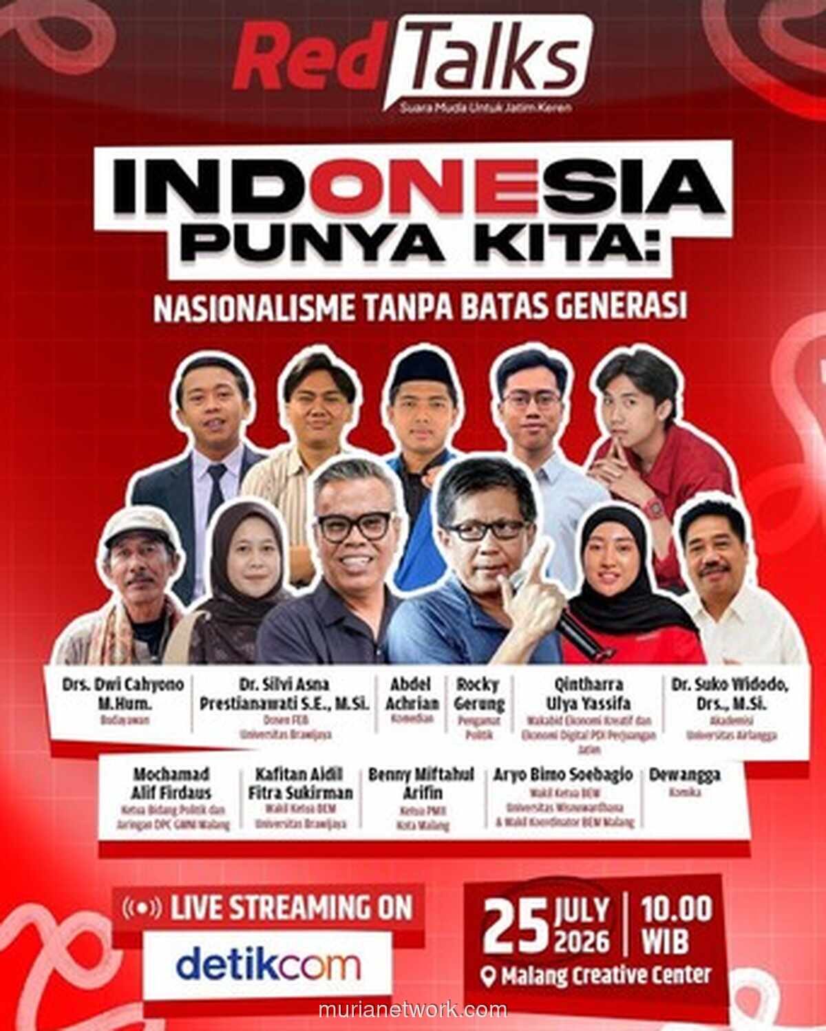 PDIP Jatim Gelar RedTalk, Wadah Dialog Anak Muda soal Masa Depan Indonesia