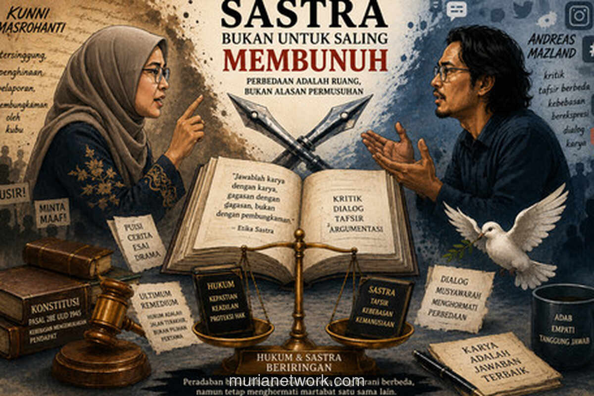Sastra dan Hukum di Persimpangan: Refleksi dari Perseteruan Kunni Masrohanti dan Andreas Mazland