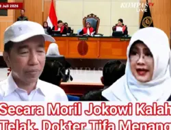 Eksepsi Dokter Tifa Dikabulkan, Jokowi Terpukul Secara Moril