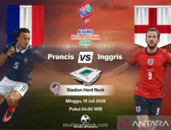 Prancis vs Inggris Perebutkan Tempat Ketiga Piala Dunia 2026, Siaran Langsung TVRI
