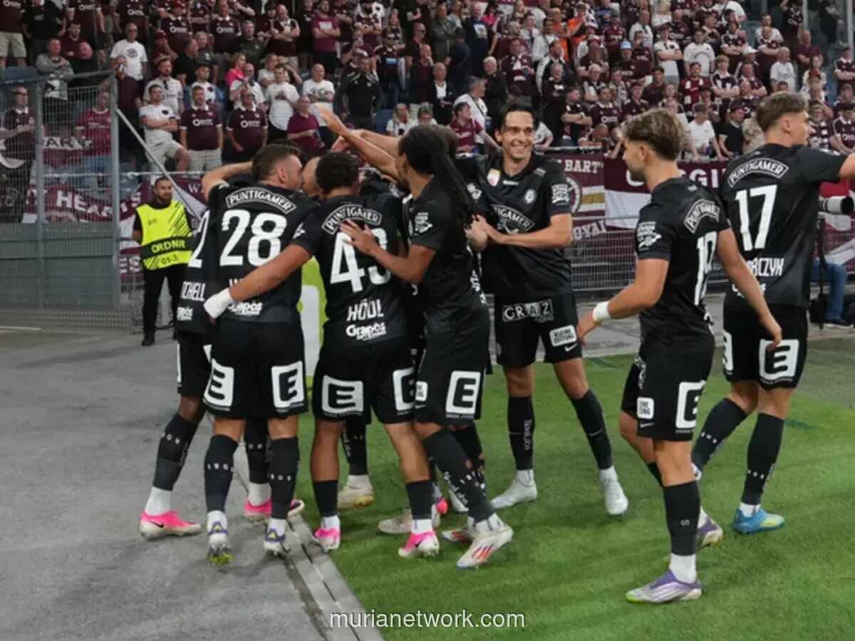 Sturm Graz Pesta ke Babak Ketiga Kualifikasi Liga Champions Usai Gilas Hearts 2-0
