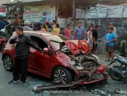 Tabrakan Beruntun di Perlintasan Kereta Kebon Pedes, Enam Kendaraan Terlibat