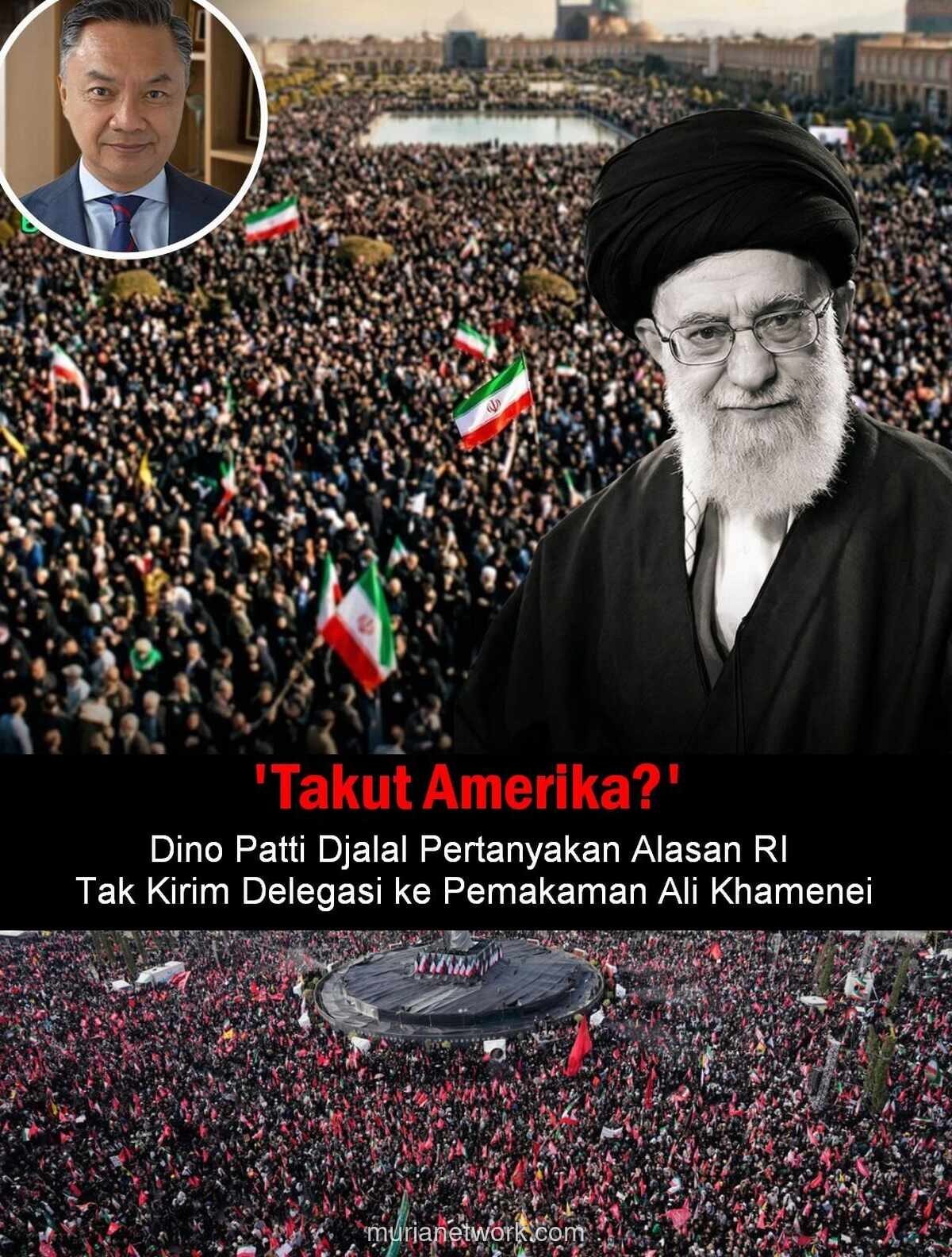 Keputusan Indonesia Tak Kirim Delegasi ke Pemakaman Khamenei Disorot