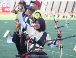 Kaki Patah Tak Halangi Lintang Raih Tiga Emas di Kejurnas Panahan Junior