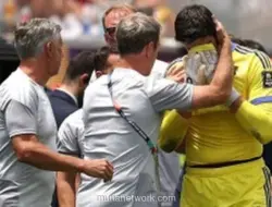 Air Mata Courtois Warnai Kekalahan Belgia dari Spanyol