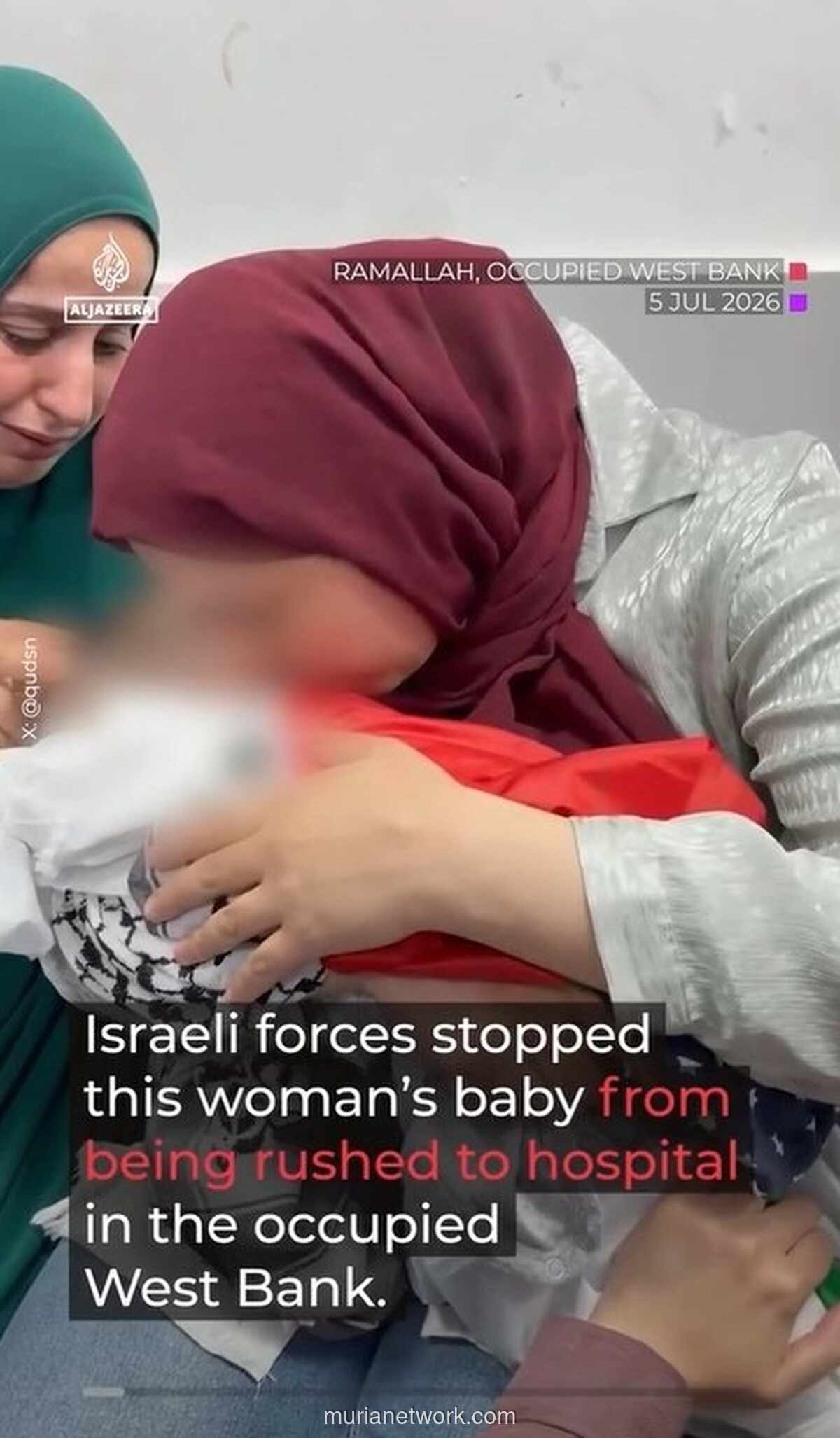 Bayi Tiga Bulan Tewas setelah Tentara Israel Halang Ambulans di Pos Pemeriksaan Tepi Barat