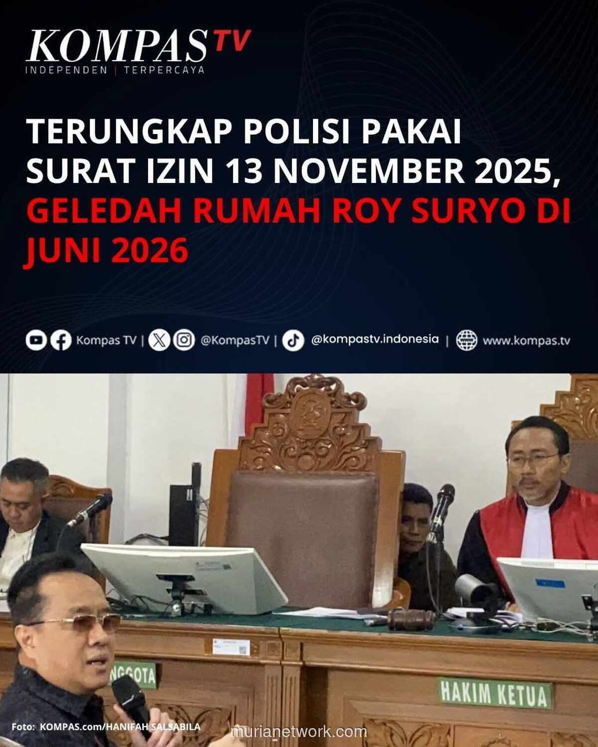 Kuasa Hukum Roy Suryo Pertanyakan Keabsahan Surat Izin Penggeledahan yang Dipakai Berulang