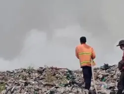 TPA Dengung di Lebak Terbakar, Diduga Akibat Pembakaran Ilalang