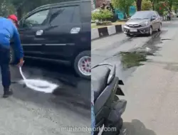 Tumpahan Solar di Jalan Agus Salim Bone Sebabkan Kecelakaan, Damkar Turun Tangan