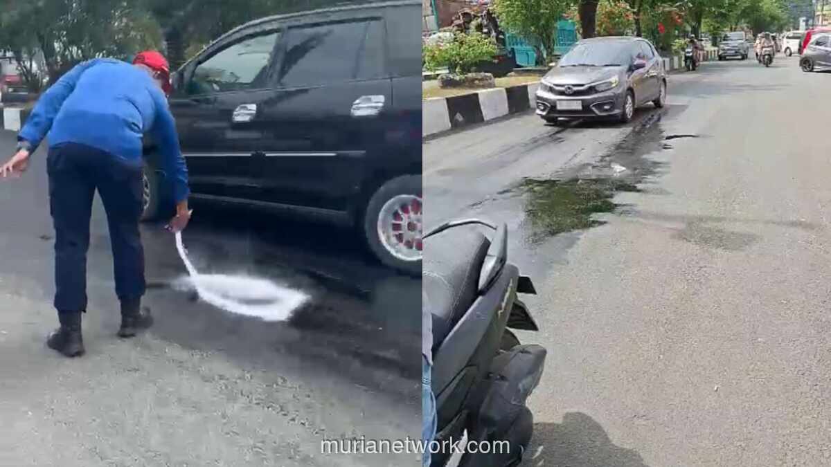 Tumpahan Solar di Jalan Agus Salim Bone Sebabkan Kecelakaan, Damkar Turun Tangan