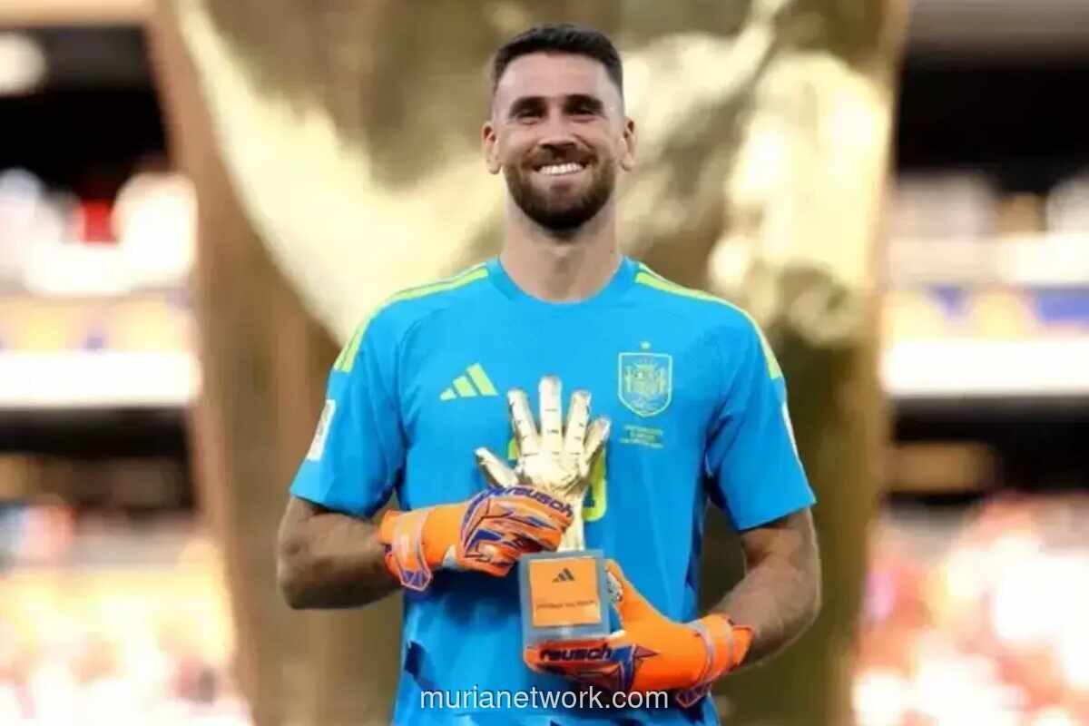 Unai Simon Raih Sarung Tangan Emas Piala Dunia 2026, Bawa Spanyol Juara