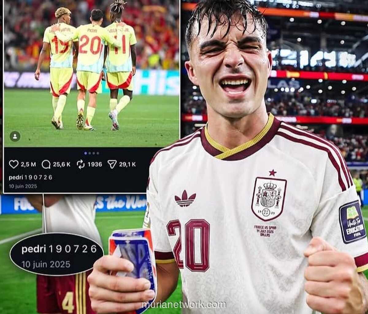 Unggahan Lama Pedri soal Angka 190726 Jadi Sorotan Usai Spanyol ke Final Piala Dunia 2026
