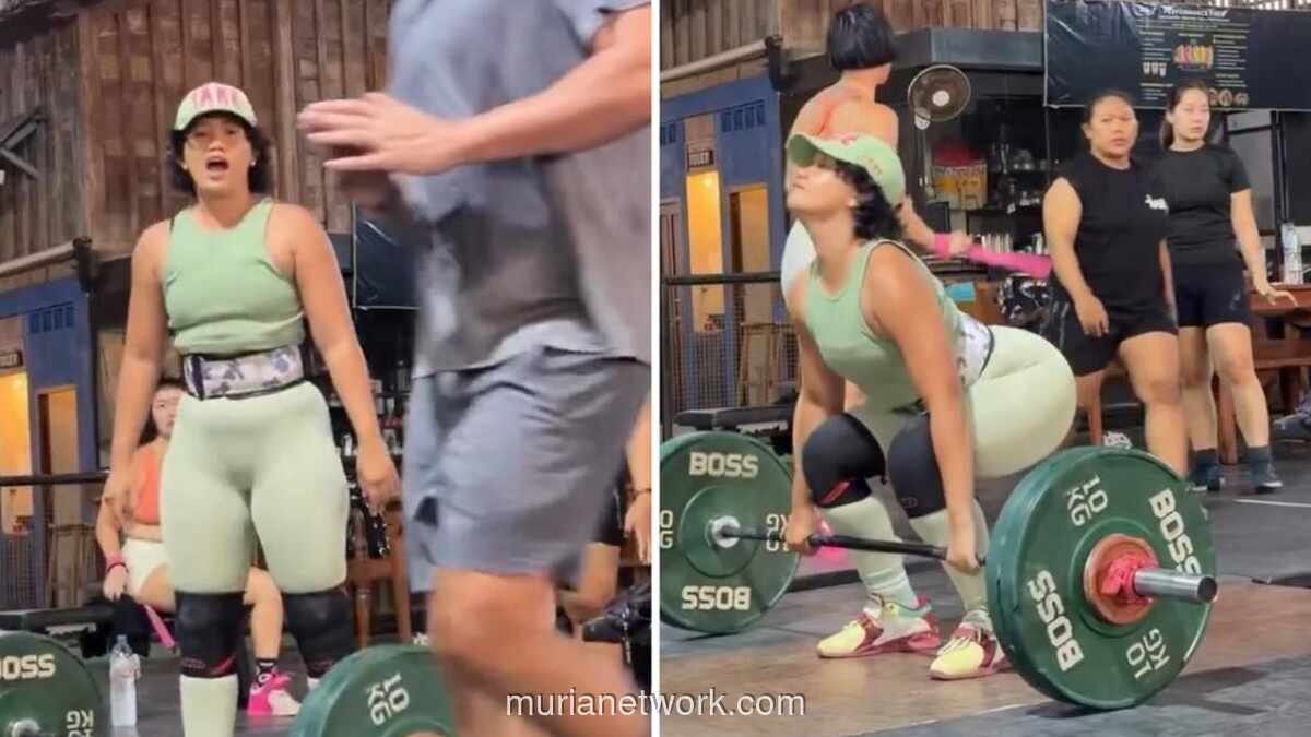 Usai Viral Marah-marah di Gym, Nyimas Laula Tantang Netizen Rasakan Langsung Situasi Latihan Angkat Besi