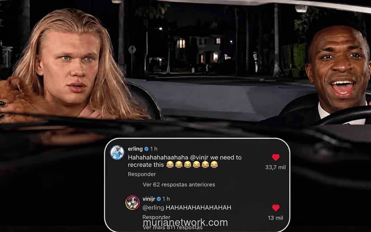Meme AI Haaland dan Vinicius Jr Viral Jelang Duel Brasil vs Norwegia