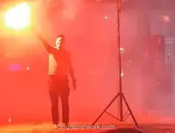 Ajudan Wali Kota Parepare Nyalakan Flare Saat Nobar, Percikan Kena Penonton Wanita
