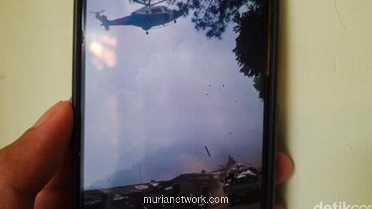 Angin Helikopter Terbang Rendah Rusak Lapak Pedagang di Cisarua