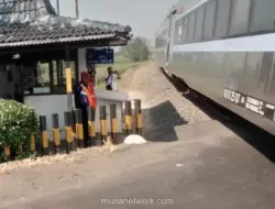Petugas Palang Pintu Kereta di Kediri Tertidur, Kereta Melintas Tanpa Penutupan