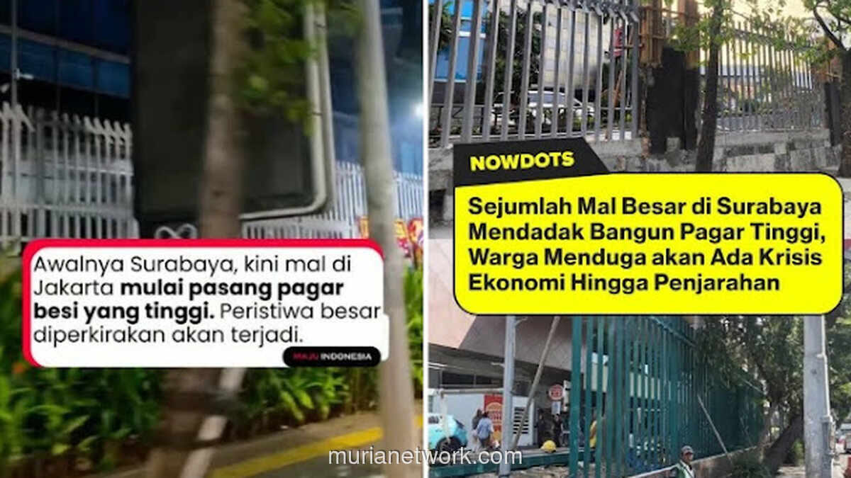 Pagar Besi Tinggi Muncul di Mal Jakarta Selatan, Warganet Berspekulasi