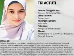 Polisi Cari Ibu Rumah Tangga di Sleman yang Hilang Setelah Pamit Bekerja