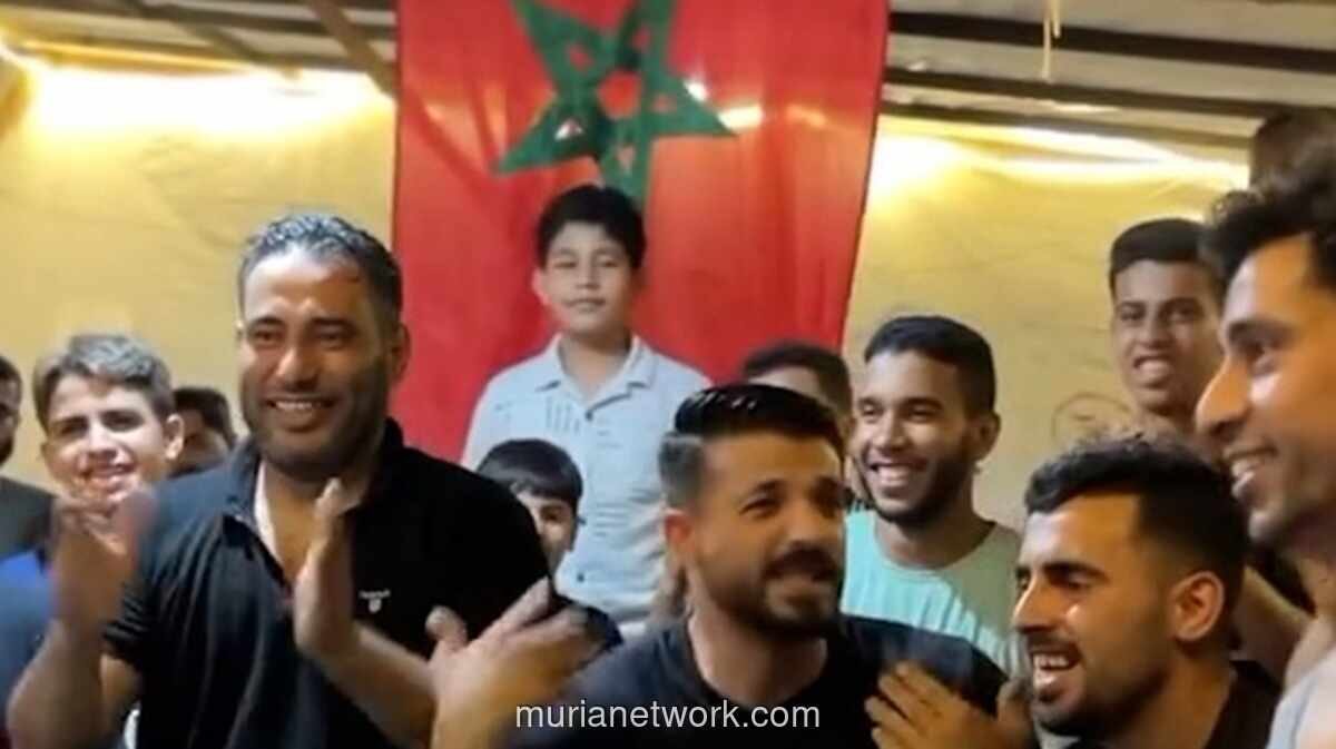 Warga Gaza Rayakan Kemenangan Maroko ke Perempat Final Piala Dunia