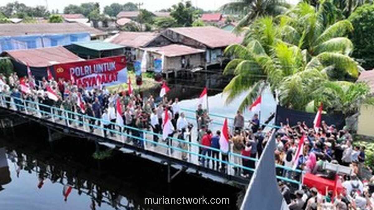 Polda Riau Resmikan 110 Jembatan Merah Putih Presisi, Buka Akses Pelosok
