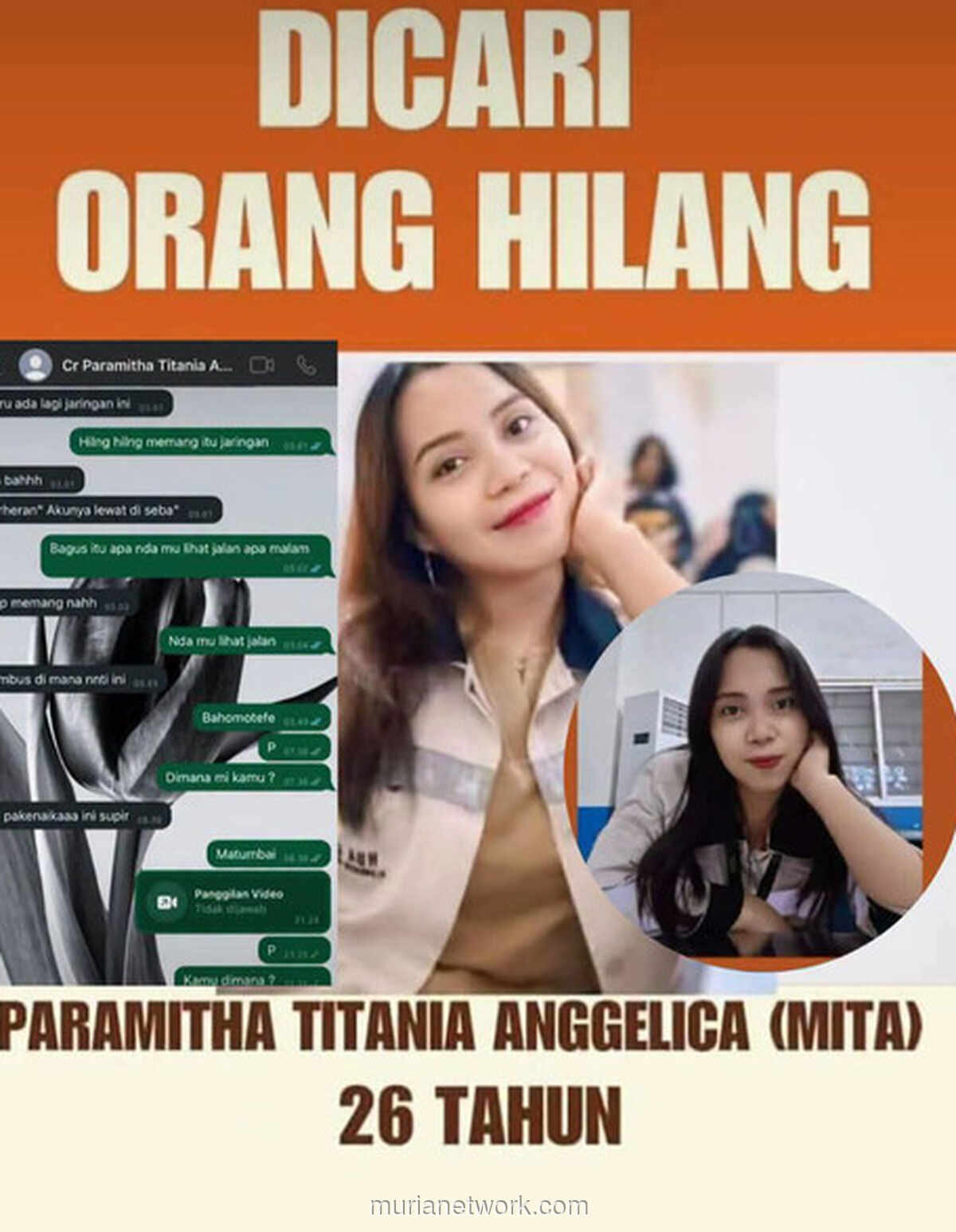 Kasus Hilangnya Paramita Terungkap: Dibunuh Sopir Travel, Jasadnya Dibuang ke Jurang