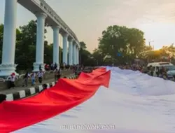 3.200 Orang Kibarkan Bendera 500 Meter di Festival Merah Putih Bogor