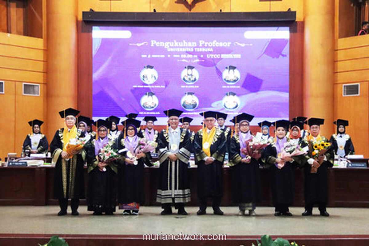 Enam Profesor Universitas Terbuka Dikukuhkan, Sumbang Gagasan untuk Pendidikan Indonesia