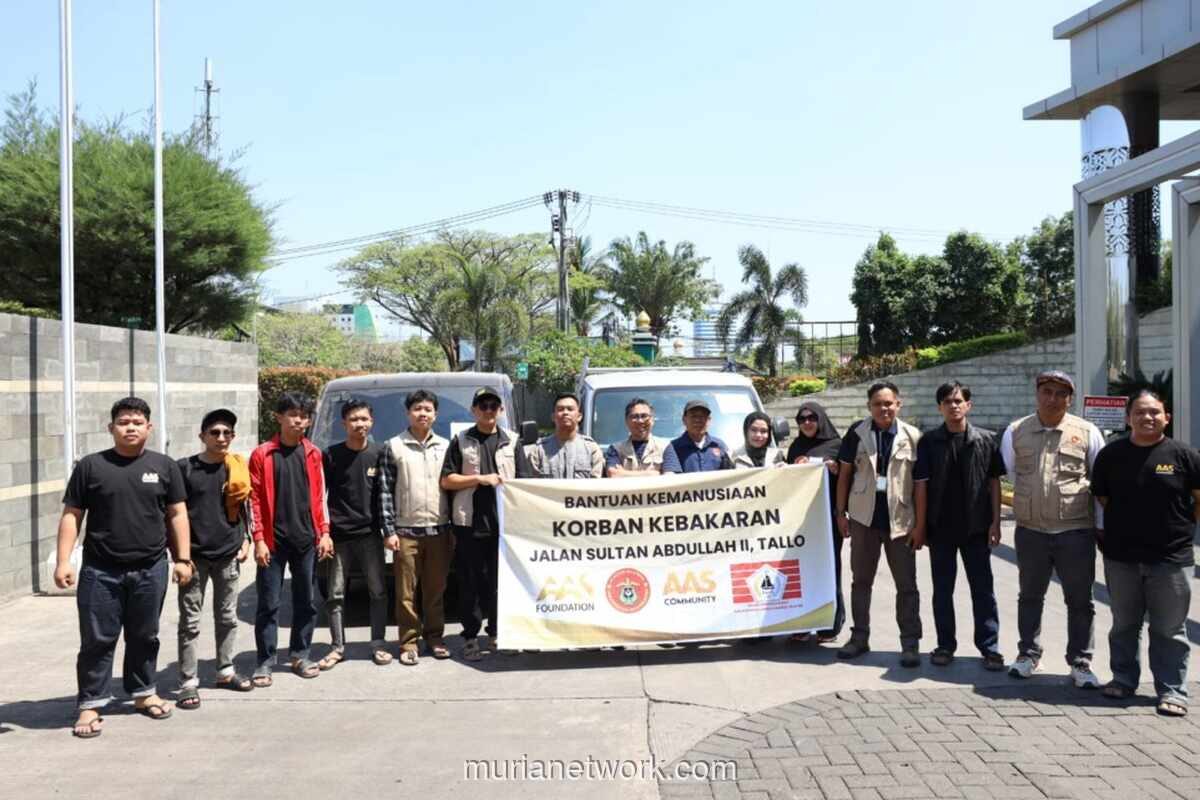 Lintas Organisasi Salurkan Bantuan untuk Korban Kebakaran 56 Rumah di Tallo