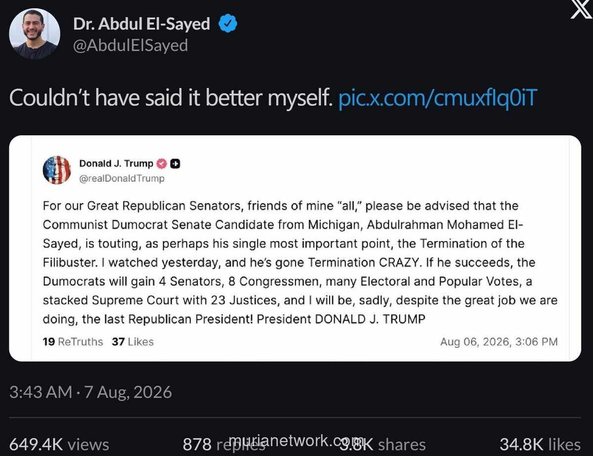 Trump Khawatir Penghapusan Filibuster Perkuat Demokrat dan Ubah Peta Politik AS