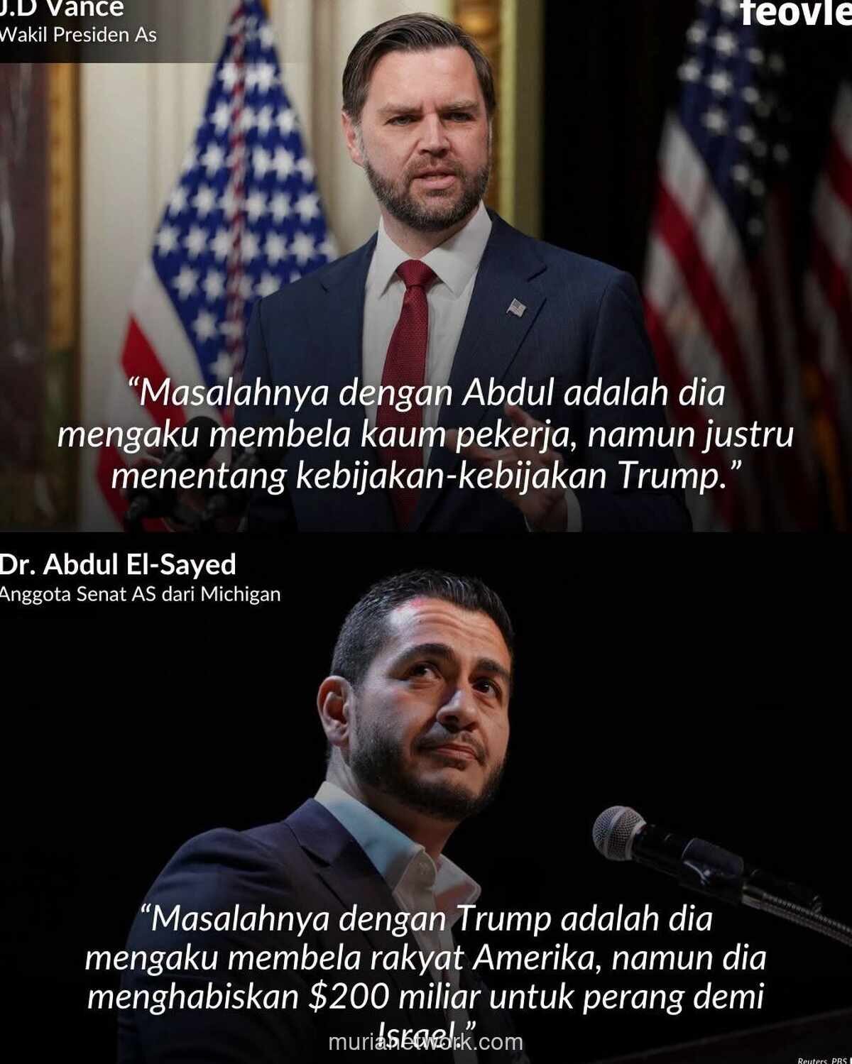 Calon Senator Michigan Balas Kritik Vance dengan Soroti Anggaran Perang
