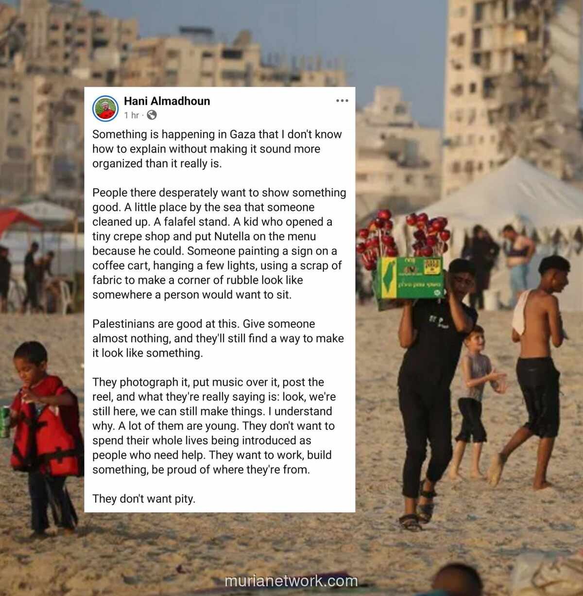Dua Wajah Gaza: Antara Kedai Crepe dan Antrean Makanan