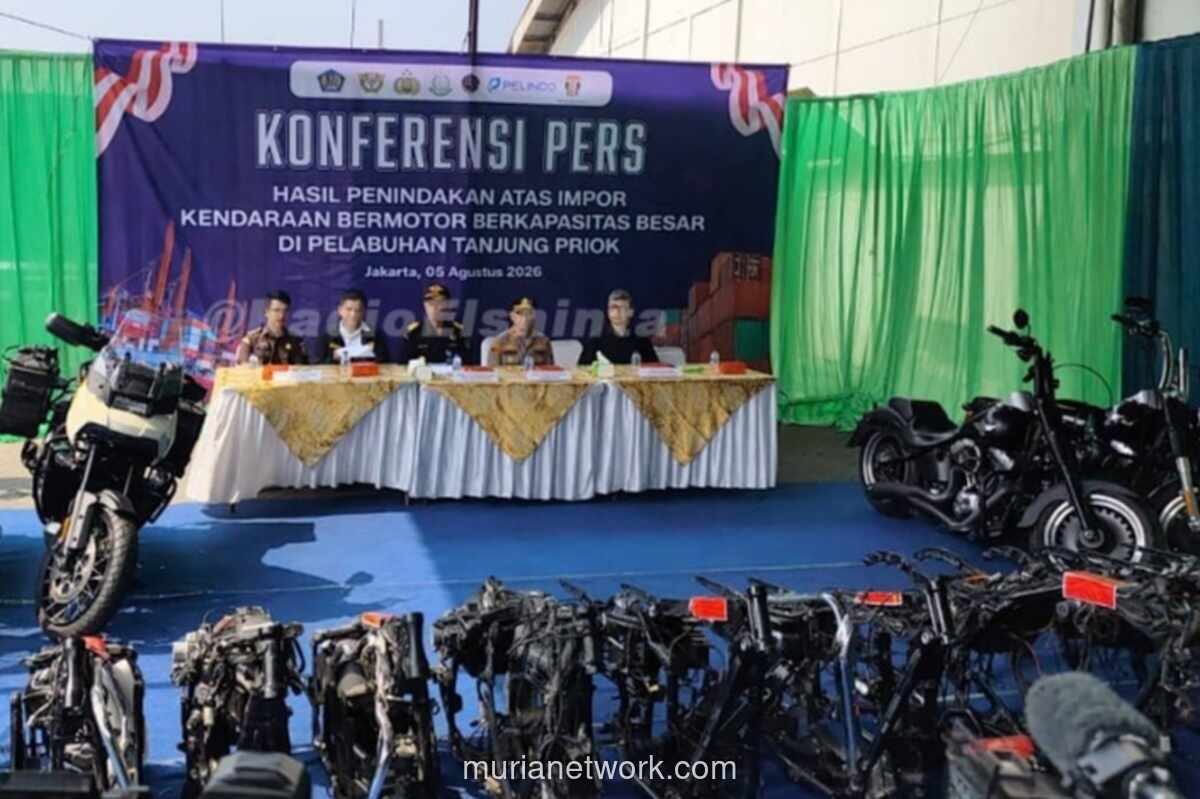 Bea Cukai Tanjung Priok Sita 25 Unit Motor Harley-Davidson Ilegal dari China