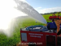 Antisipasi El Nino, Pemkab Bone Kerahkan Armada Damkar untuk Aliri Sawah