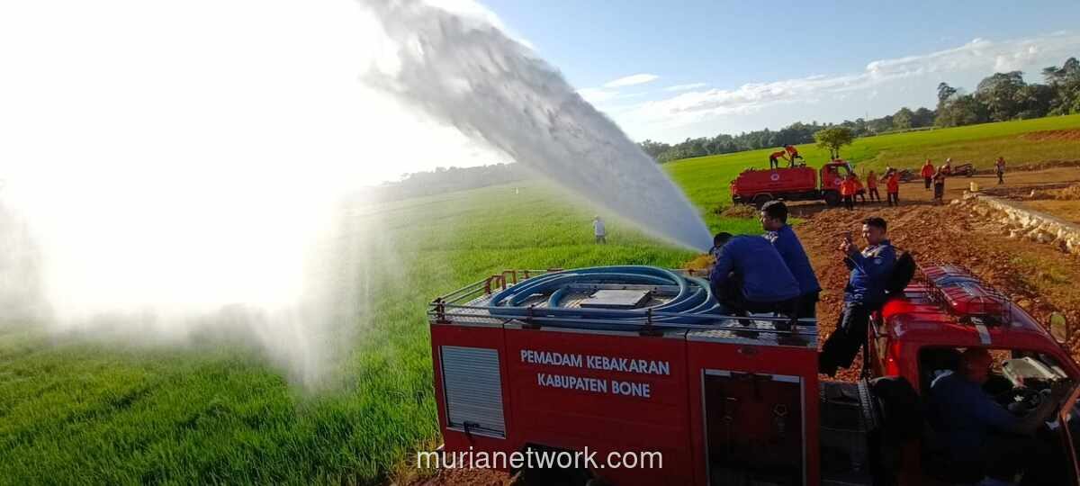 Antisipasi El Nino, Pemkab Bone Kerahkan Armada Damkar untuk Aliri Sawah
