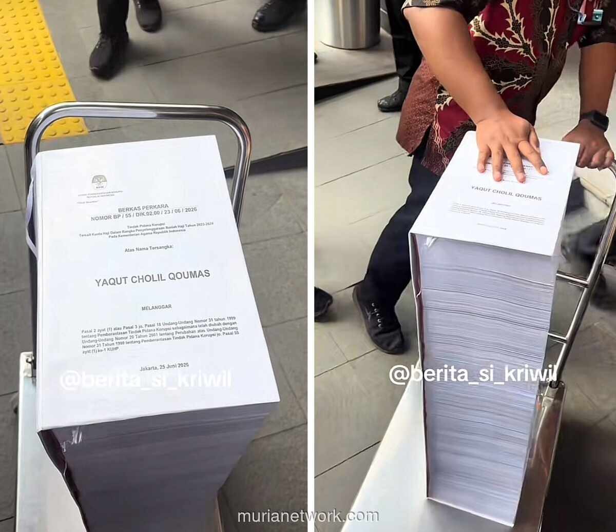 Berkas Dakwaan Yaqut Cholil Qoumas Dilimpahkan ke Pengadilan, Sidang Perdana Segera Digelar