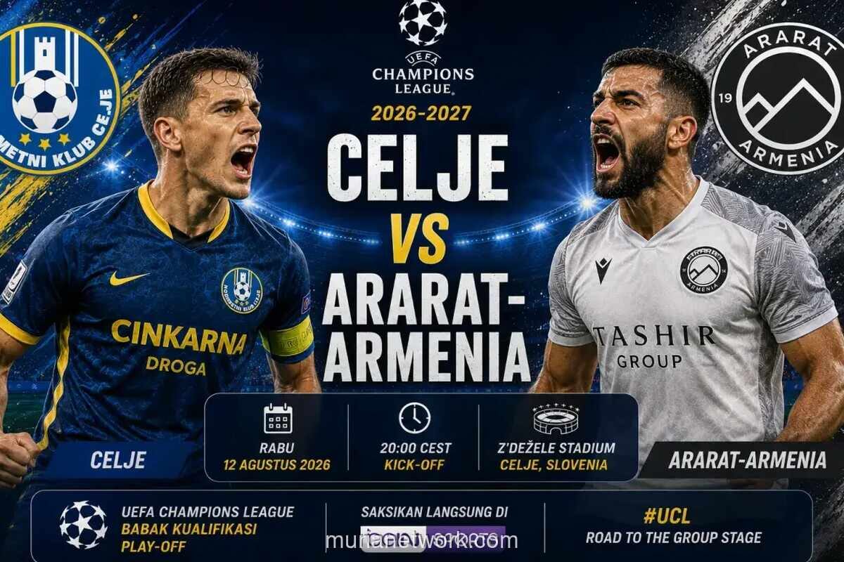 Celje Wajib Menang untuk Balas Dendam atas Ararat-Armenia di Kualifikasi Liga Champions