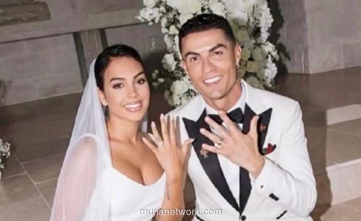 Cristiano Ronaldo Resmi Menikahi Georgina Rodriguez dalam Prosesi Privat di Portugal